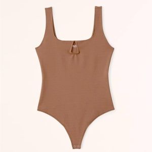 NWT Abercrombie ponte notch knit bodysuit